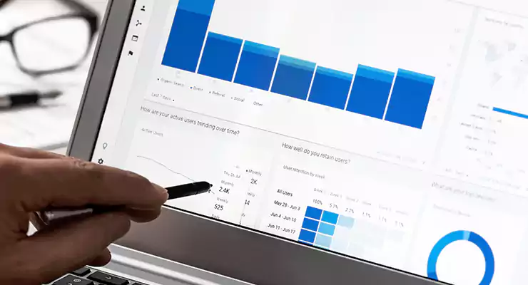 tela mostrando dados do google analytics